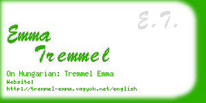 emma tremmel business card